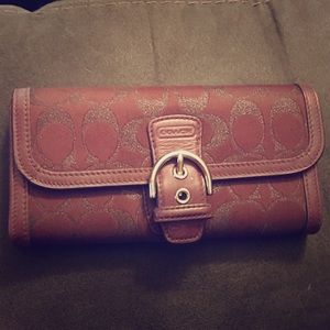 Purple Coach wallet